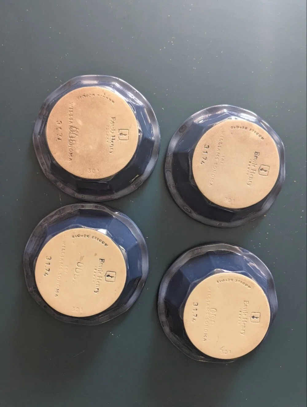 Set Of 4 Mini Pie Dishes From Emile Henry For Williams Sonoma